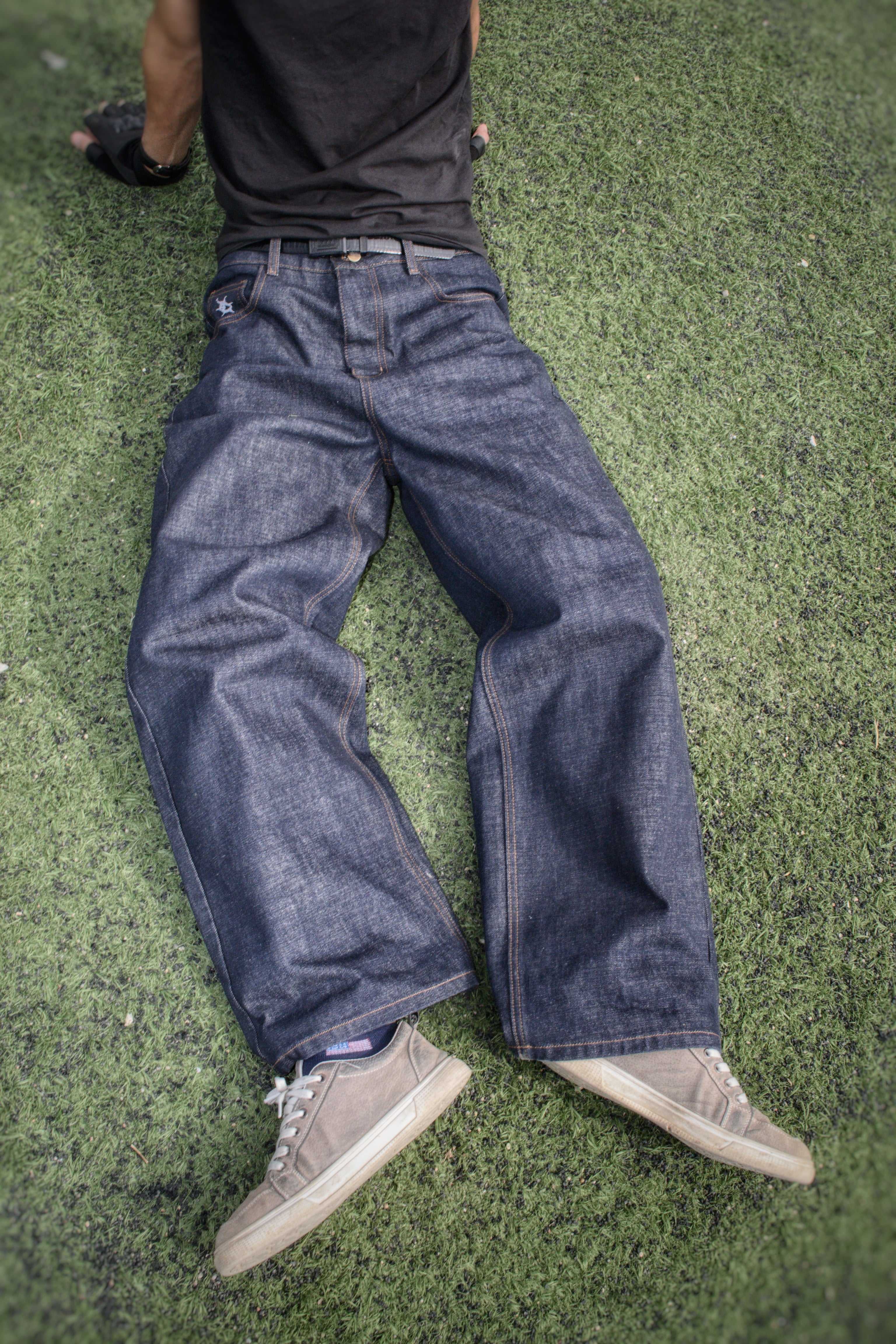 Raw Indigo Straight Jeans