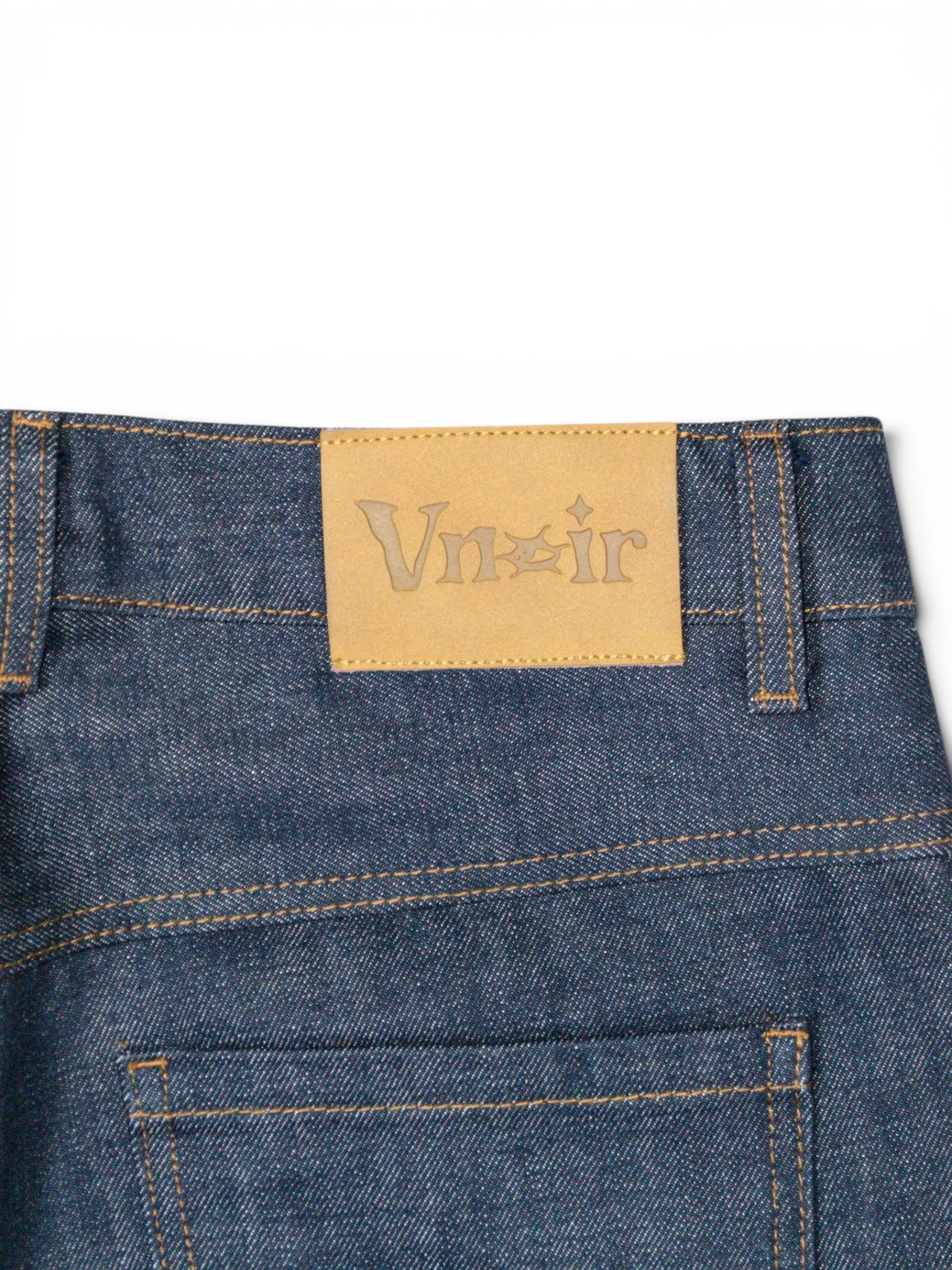 Raw Indigo Straight Jeans