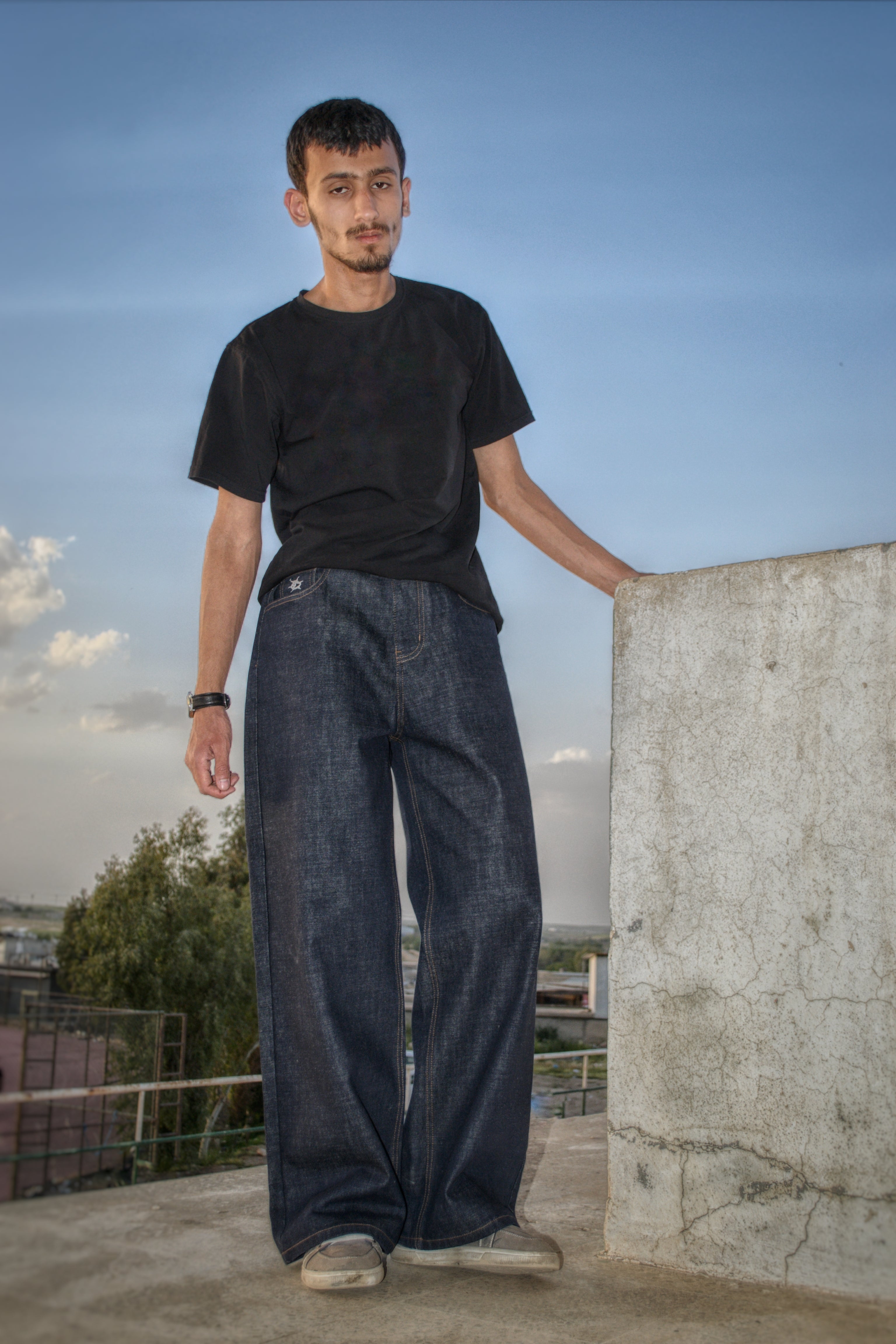 Raw Indigo Straight Jeans